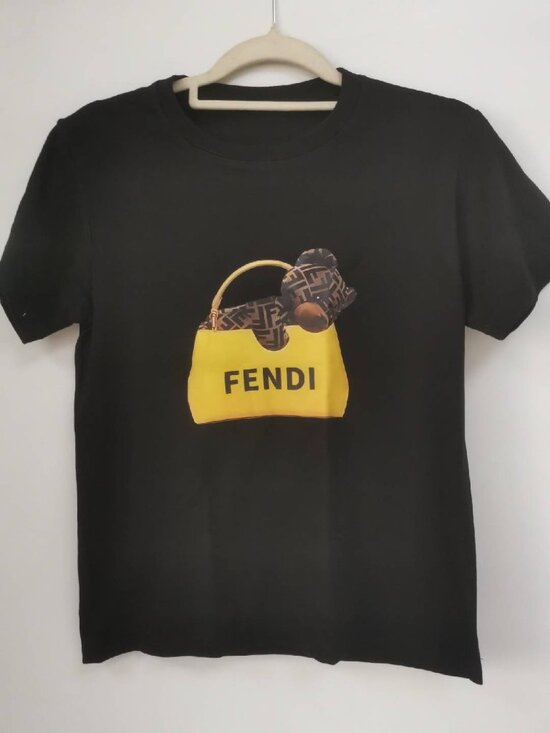 FENDI Other - FENDI Women's Short Sleeve T-Shirt 2026 Summer New Casual Crew Neck Black